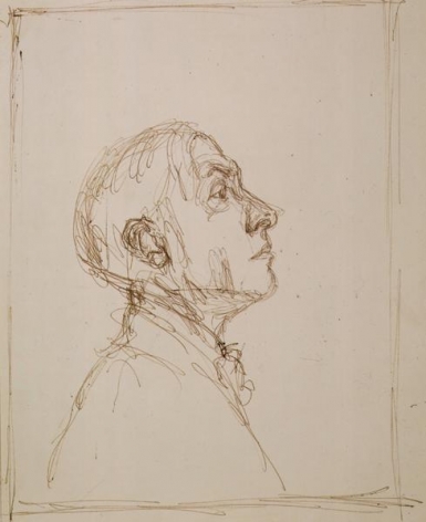 Alberto Giacometti Portrait de Pierre Reverdy de profil droit