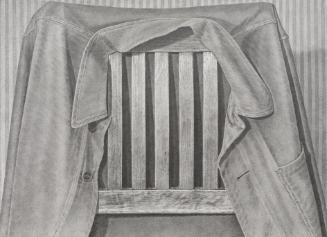 Chairback 2016 graphite on paper