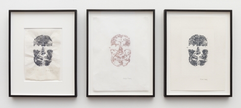 ALEX HAY, Face Print (Triptych)